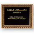 Frosted Certificate of Appreciation Plate w/Border (6"x8")